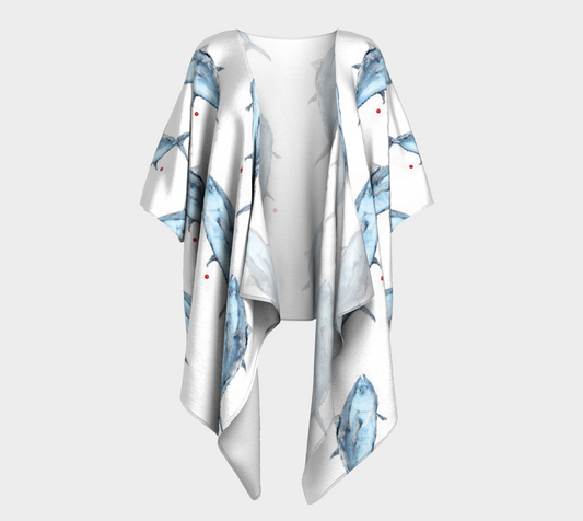 Silk Kimono Blue Tuna