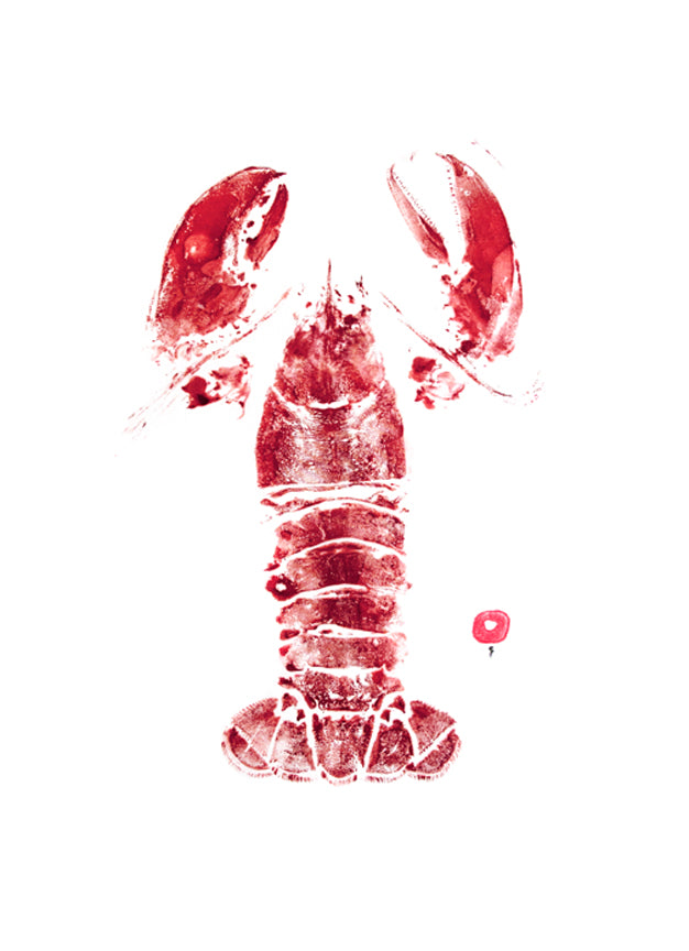 Red Lobster Print, on Somerset Velvet Paper
