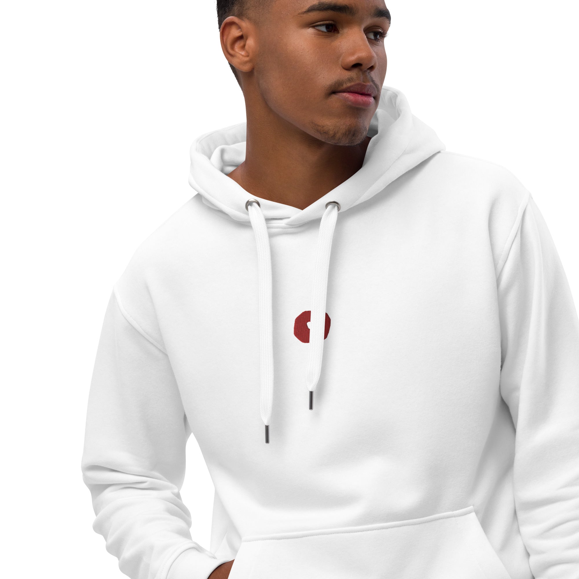 Embroidered 2024 white hoodie